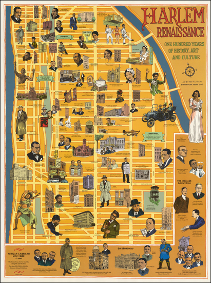 5-Massachusetts and Pictorial Maps Map By Tony Millionaire