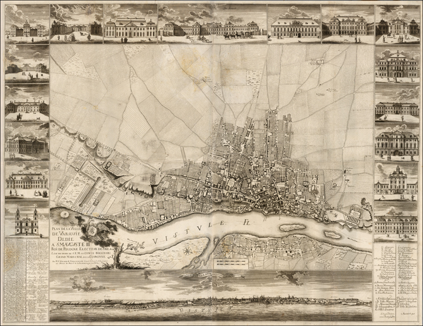 95-Poland Map By Pierre Ricaud de  Tirregaille