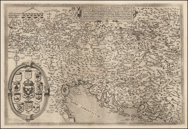 92-Austria, Hungary, Balkans and Germany Map By Cornelis de Jode