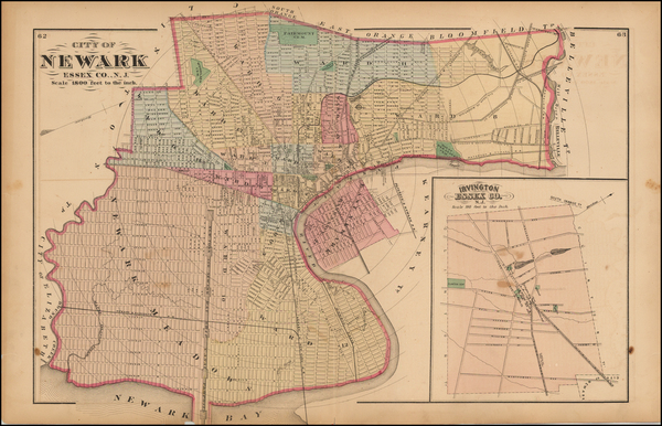 93-Mid-Atlantic Map By Comstock & Cline Beers