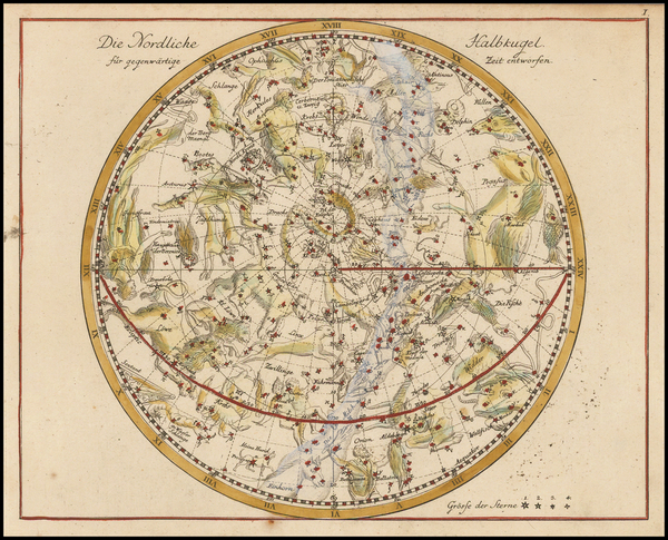 52-Celestial Maps Map By Johann Elert Bode