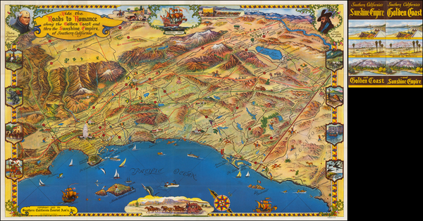 53-California Map By Roads To Romance Inc.