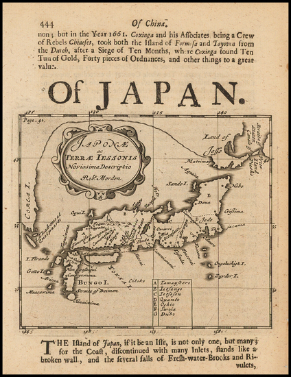 33-Japan and Korea Map By Robert Morden