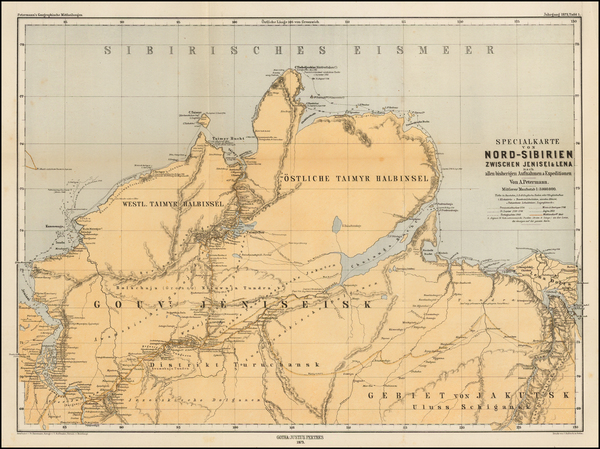 80-Russia in Asia Map By Augustus Herman Petermann