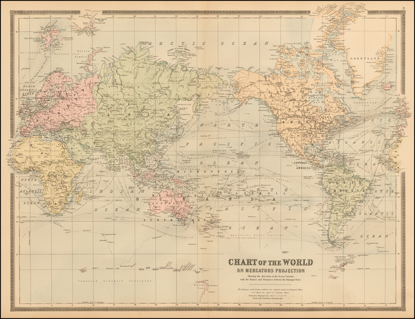 51-World Map By W. & A.K. Johnston