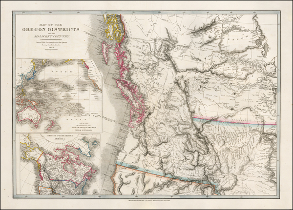 0-Rocky Mountains and Canada Map By James Wyld