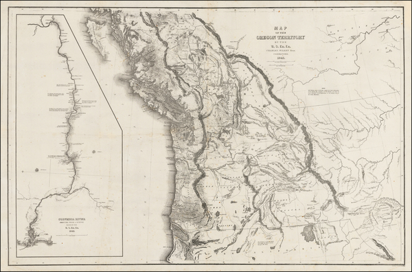 10-Rocky Mountains Map By Charles Wilkes