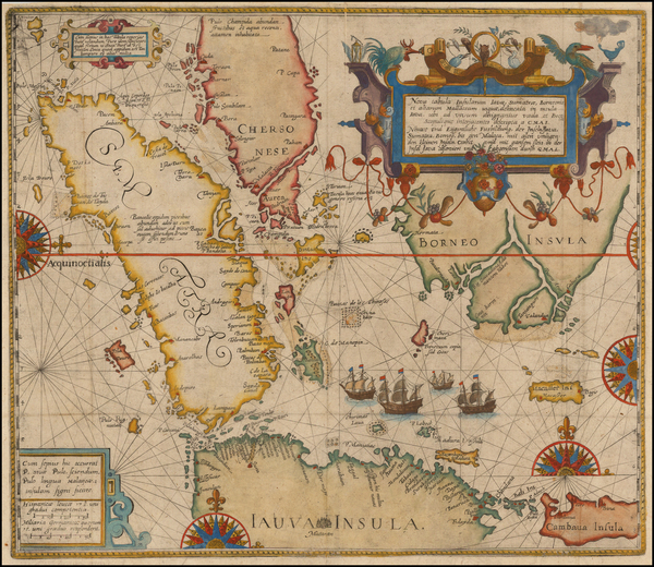 44-Southeast Asia and Other Islands Map By Theodor De Bry