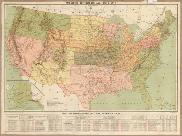 83-United States Map By Dufrenoy