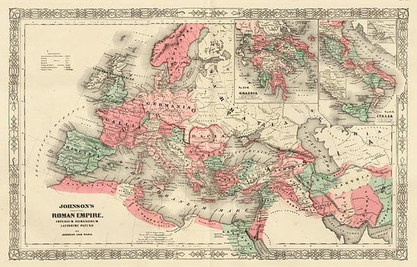 52-Europe, Europe, Balkans, Mediterranean, Asia and Middle East Map By Benjamin P Ward  &  Alv