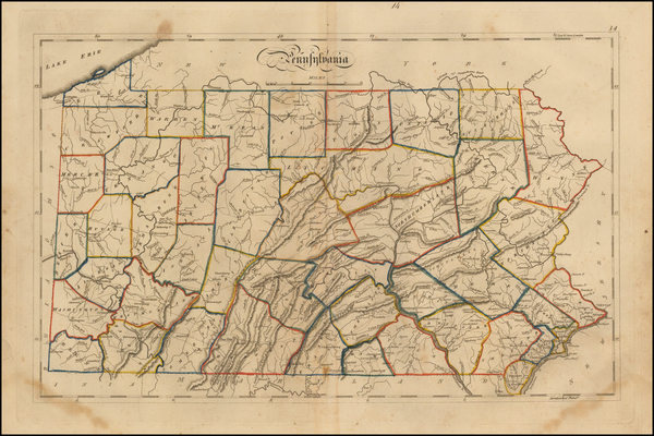 97-Mid-Atlantic and Pennsylvania Map By Mathew Carey