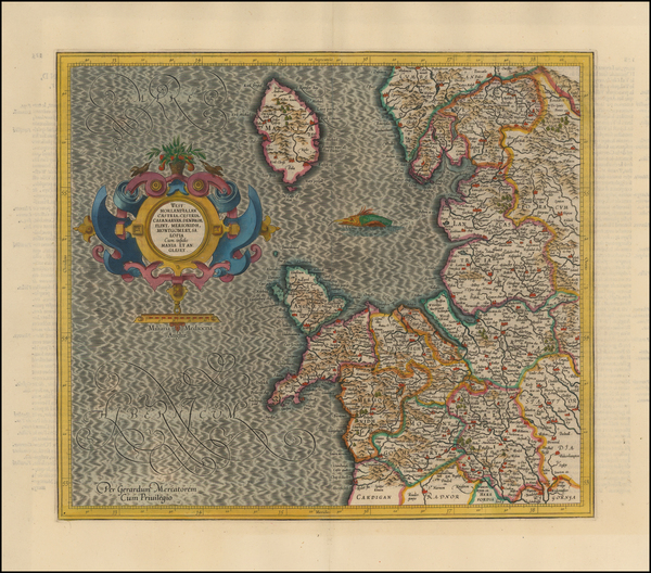 78-British Isles Map By  Gerard Mercator