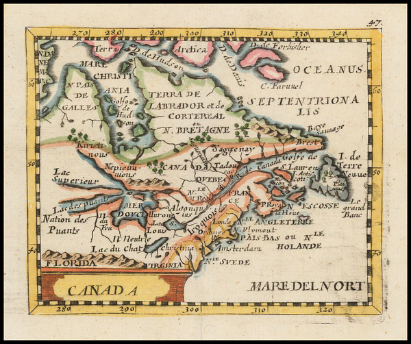 80-Midwest and Canada Map By Pierre Du Val - Johann Hoffmann