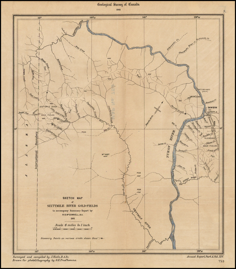 59-Alaska, Canada and Western Canada Map By Geological Survey of Canada