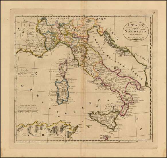 87-Italy and Balearic Islands Map By 