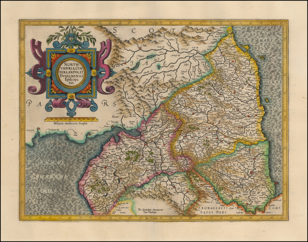 64-British Isles Map By  Gerard Mercator