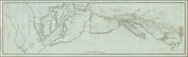 30-New England, Mid-Atlantic and Southeast Map By Henri Soules