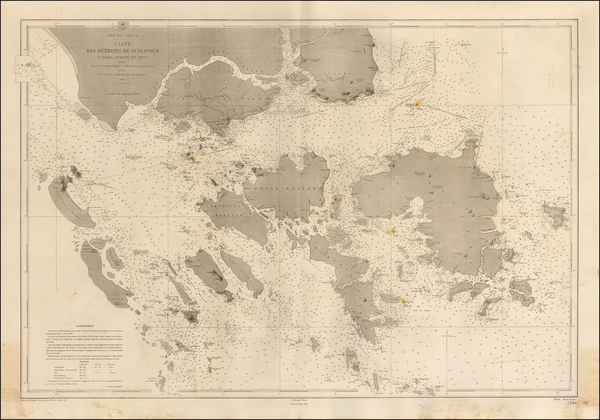 67-Southeast Asia and Singapore Map By Depot de la Marine