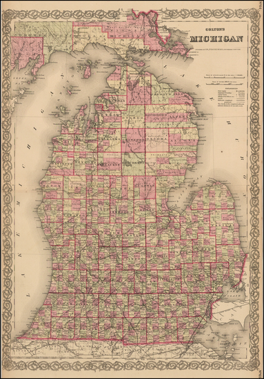 39-Midwest Map By G.W.  & C.B. Colton