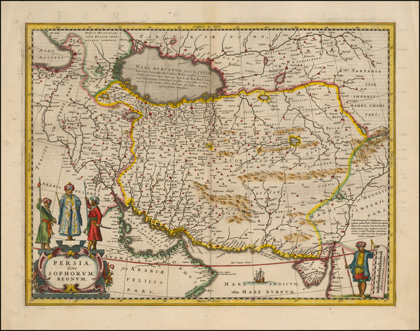 29-Central Asia & Caucasus, Middle East and Persia & Iraq Map By Jan Jansson