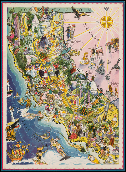 68-Pictorial Maps and California Map By Berta and Elmer Hader