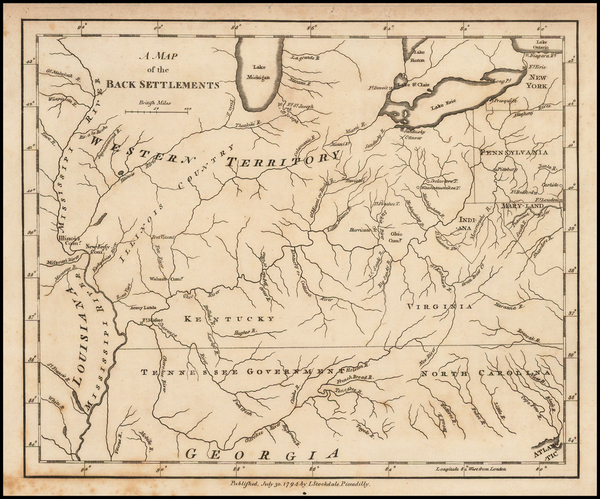 55-South, Tennessee and Midwest Map By John Stockdale