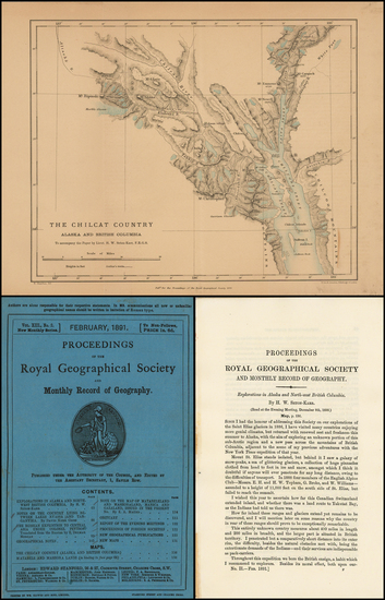 87-Alaska and Canada Map By Royal Geographical Society