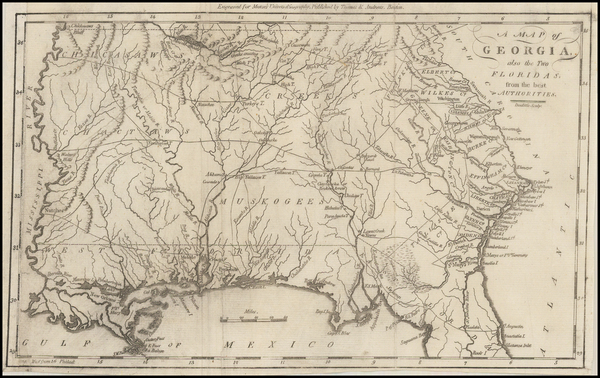 88-South and Southeast Map By Jedidiah Morse