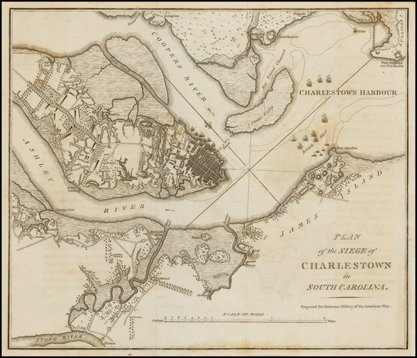 80-Southeast and South Carolina Map By Charles Stedman / William Faden