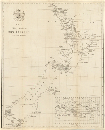 69-New Zealand Map By The New Zealand Company