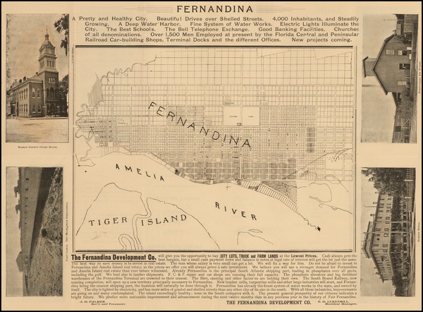 72-Florida Map By Fernandina Development Co.