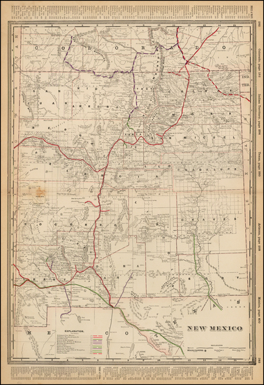 3-Southwest Map By George F. Cram