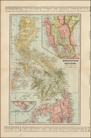 1-Philippines Map By George F. Cram