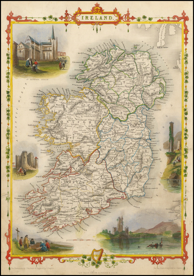 40-Ireland Map By John Tallis