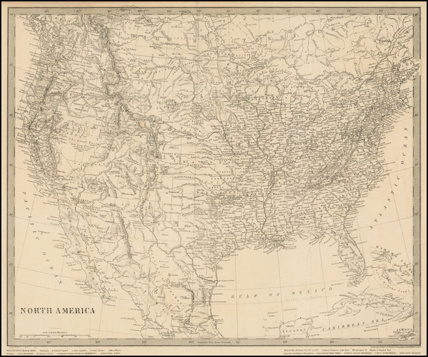 91-United States Map By Edward Stanford