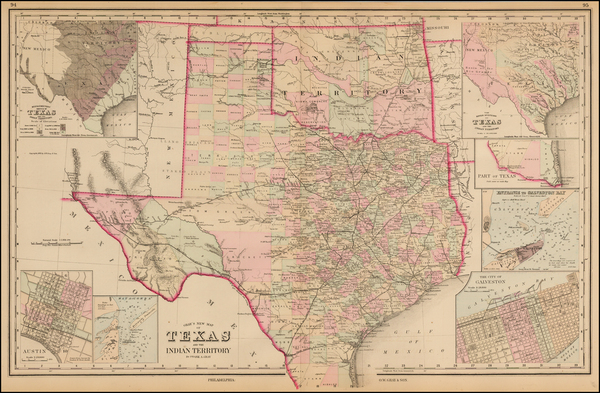 63-Texas and Plains Map By O.W. Gray