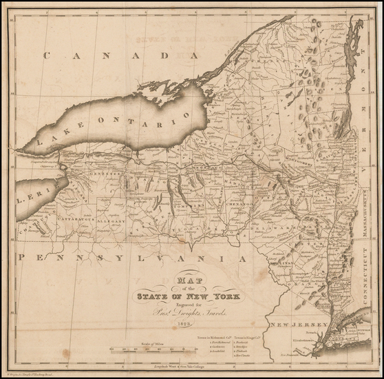 62-New York State Map By George Gillet