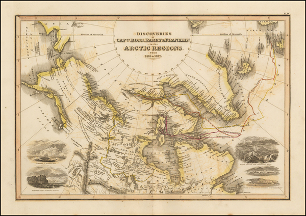 8-Polar Maps, Alaska and Canada Map By John Wyld