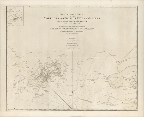 4-Florida and Caribbean Map By William Faden / British Admiralty / George  Gauld