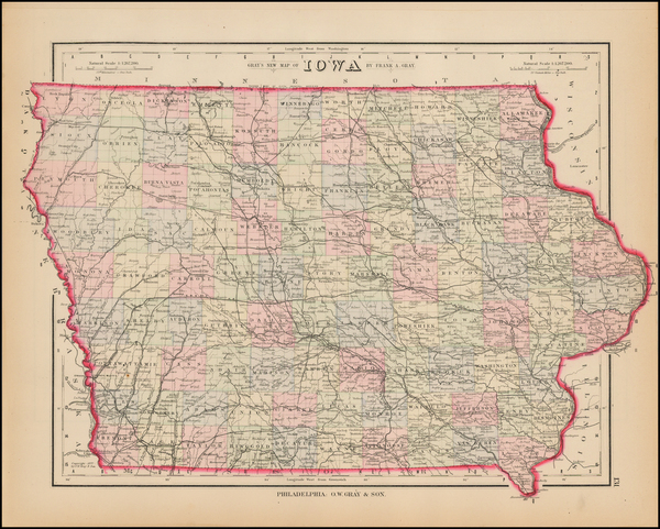 32-Midwest and Plains Map By O.W. Gray