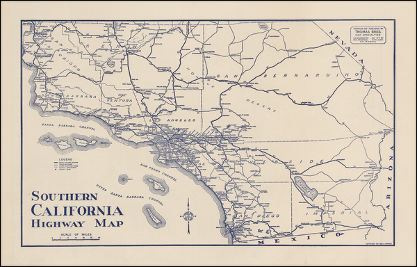 61-California Map By Thomas Brothers