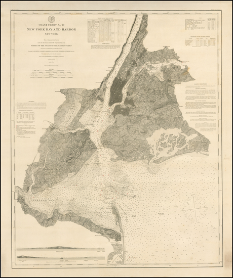 22-New York City and Mid-Atlantic Map By United States Coast Survey