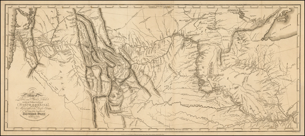 35-United States, Midwest, Plains, Southwest, Rocky Mountains and Canada Map By William Clark  &am