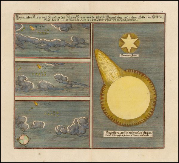 73-Celestial Maps Map By Matthaus Merian