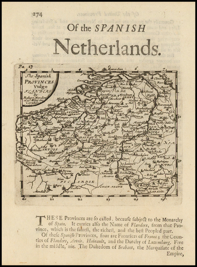 82-Belgium Map By Robert Morden