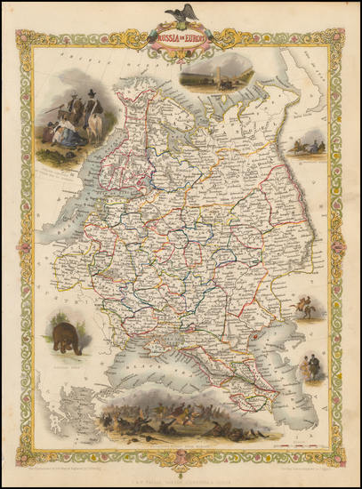 2-Russia and Ukraine Map By John Tallis