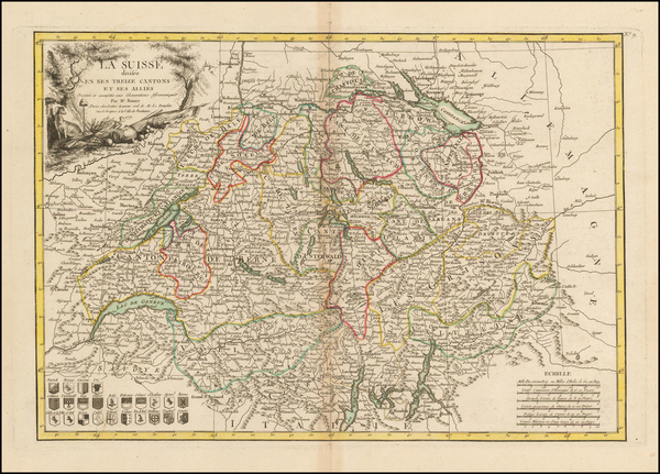 49-Switzerland Map By Jean Lattré