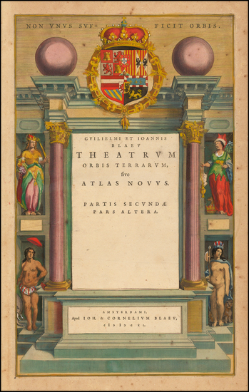 89-Title Pages Map By Willem Janszoon Blaeu