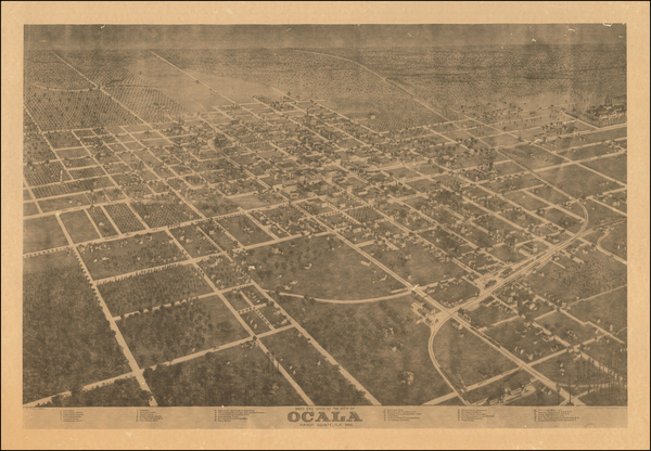 61-Florida Map By Augustus Koch