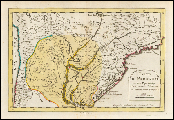 8-South America and Paraguay & Bolivia Map By A. Krevelt